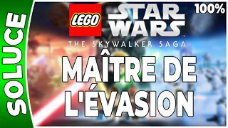 LEGO Star Wars : La Saga Skywalker - MAÎTRE DE L'ÉVASION - 100% - Minikits et défis [FR PS5]