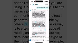 How to Cite Bing AI