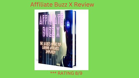 Affiliate Buzz X Demo, How To Work!