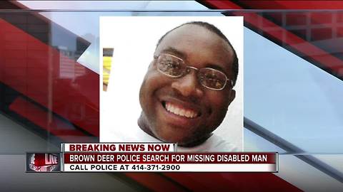 Brown Deer Police searching for missing man with mental health concerns
