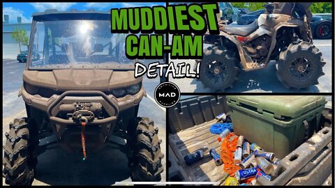 Deep Cleaning A Extremely Muddy Can-Am Defender! | Insane Satisfying Disaster Detail Transformation!