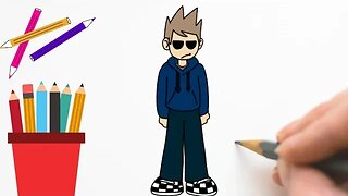 COMO DESENHAR TOM DE EDDSWORLD - FÁCIL DE FAZER #eddsworld #tom