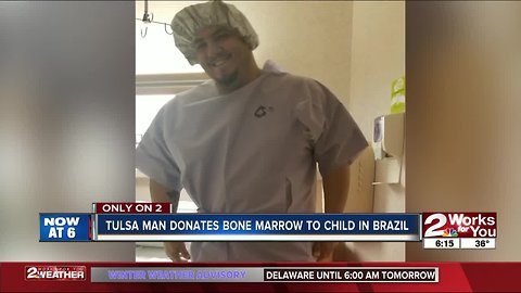 Tulsa man donates bone marrow to child in Brazil