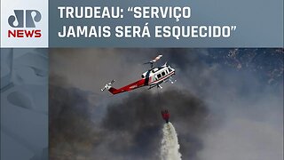 Piloto de helicóptero morre durante combate a incêndios no Canadá