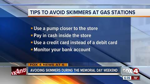 How to avoid gas pump skimmers