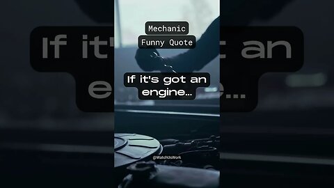 If It's Got An Engine... #Shorts #jokes #funny #mechanic