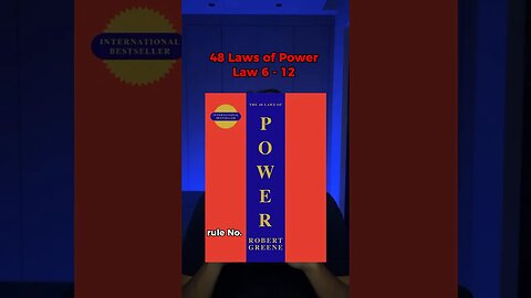 48 Laws of Power 6-10 #48lawsofpower #robertgreene #shorts