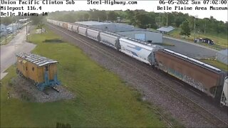 EB Manifest with All NS Power in Carroll and Belle Plaine, IA on June 5, 2022 #SteelHighway