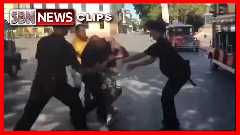 Ukrainian Police Detain a US Citizen for the "Russia" Sign on a T-Shirt in Odessa, Ukraine - 3189