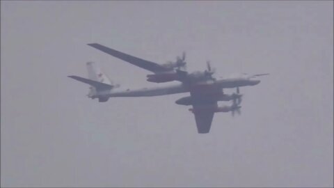 Bomber Missile Carrier TU 95MS With Kh 101 Over Zhukovsky.