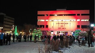 O Canada Red Deer City Hall 2020 Christmas Carolling