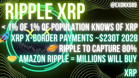 < 1% OF 1% OF POPULATION KNOWS OF #XRP 🚀 #XRP PAYMENTS ~$230T BY 2028 🪐 #RIPPLE TO CAPTURE 80%