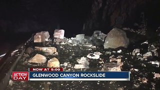 Large rock slide closes I-70 through Glenwood Canyon; some lanes could reopen Tuesday