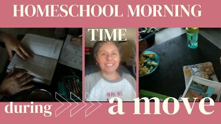 Homeschool Mornings during a Chaotic Season // Homeschool Show & Tell Collaboration