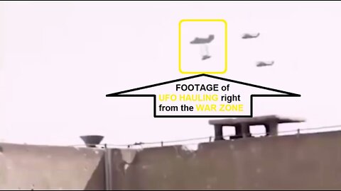 FOOTAGE of UFO HAULING right from the WAR ZONE?!?!?!