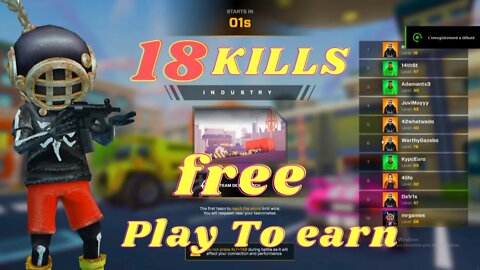 Mini royal nations free play to earn game 18 kills and 800 xp