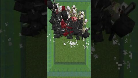 100 Wither Skeletons VS 20 Iron Golems