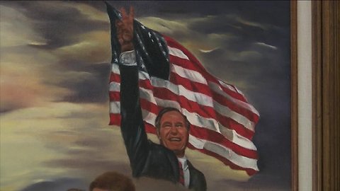 Local artist received Bush '41 thank you note