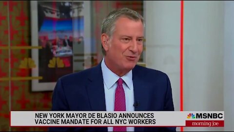 De Blasio: “If you choose not to (get vaccinated), you have the right to go on unpaid leave