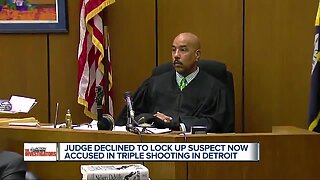 Judge declined to lock up suspect now accused in triple shooting