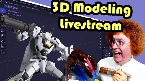 PrintABlok BattleMecha Modeling Livesstream