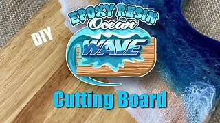 Epoxy resin Ocean Wave Cutting Board with totalboat Makerpoxy resin