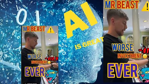 CANT BELIEVE I MADE MY FIRST #ai #meme with #mrbeast 😨