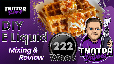 DIY E juice Mixing and Review Waffles Belga Caramel By catademon