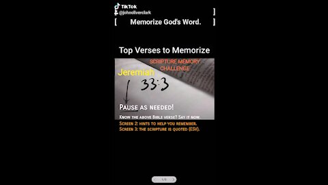 Top Verses To Memorize, Jeremiah 33:3