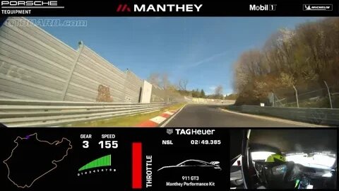 Manthey Performance Kit for the Porsche 911 GT3 Nurburgring laptime 6:55.737 min a 4+ s faster time!