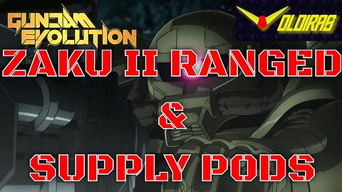 Gundam Evolution Zaku II Ranged and Supply Pods