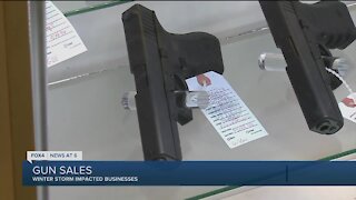 Gun sales slowed during winter storms