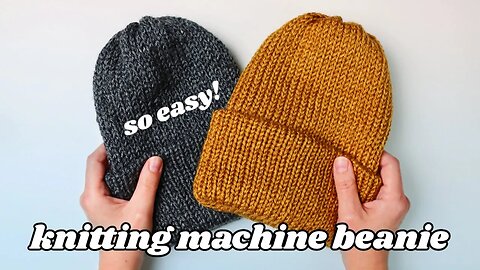 Knitting Machine Beanie Pattern (Easy!)