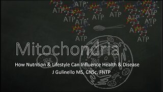 Mitochondria - In Sickness & In Health Pt I