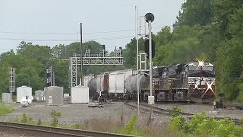 Norfolk Southern and CSX Trains from Berea, Ohio July 8, 2023