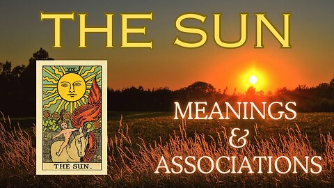 The Sun tarot card - Meaning and associations #thesun #tarot #tarotary #tarotcards
