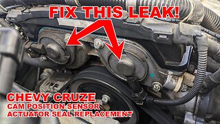 Chevy Cruze Cam Position Sensor Actuator Seal Replacement - Quick and easy