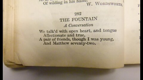 The Fountain - W. Wordsworth