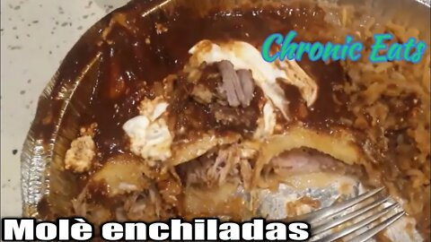 Pork molé enchiladas | @Chronic.Eats on IG 🧀🐖🇲🇽 #enchiladas #pork