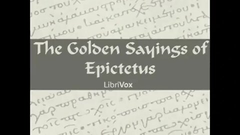 The Golden Sayings of Epictetus by Epictetus - FULL AUDIOBOOK