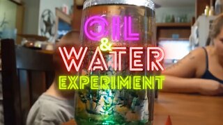 Oil and Water Experiment | Krazy Kidz Creations