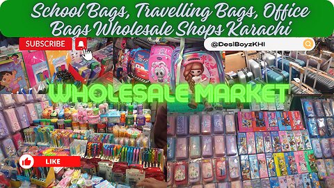 School Bags, Travelling Bags, Office Bags Wholesale Shops Karachi | Bags Wholesale Market
