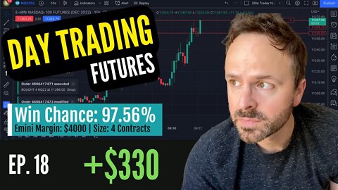 WATCH ME TRADE (Full Session) | +$330 WIN | DAY TRADING Nasdaq Futures Trading Scalping Day Trading