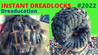 Instant Dreadlocks suitable for all hair types #dreaducation #locs
