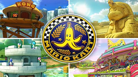 Mario Kart 8 Deluxe - Banana Cup Grand Prix | All Courses (1st Place)