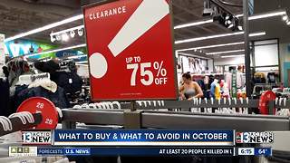 What to buy/not buy in October