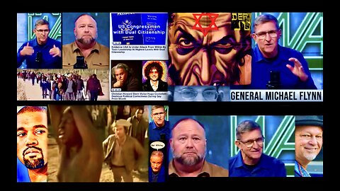 Kunta Kanye West Alex Jones General Michael Flynn John Stewart Fuel Race War Jews Blacks vs Whites