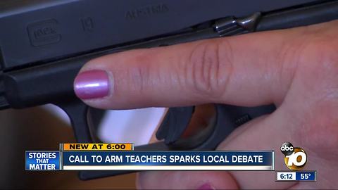 Call to arm teachers sparks debate in San Diego