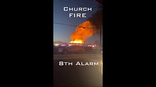 8th Alarm Church Fire - Time Lapse Florence Township Burlington NJ