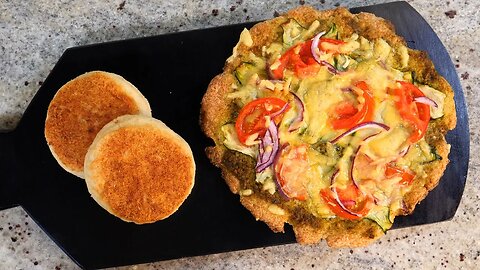 Keto vegan PIZZA and veggie PANCAKES | Two great keto vegan snacks